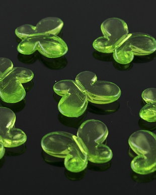 AB1038 Fluturasi acril verde 13.5x12x4mm