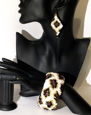 Set Bratara si Cercei - Leopard