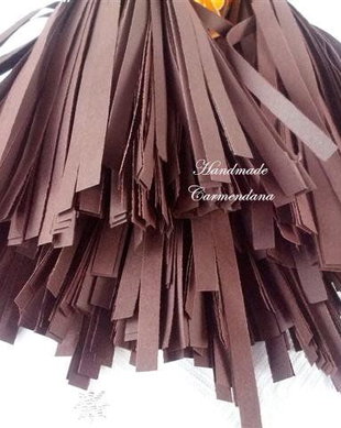 Fasii  quilling maro ciocolata