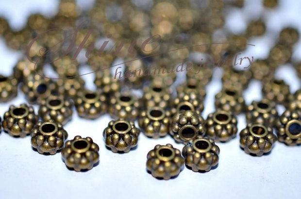 Distantier, bronz antichizat, 4.5x6.5mm