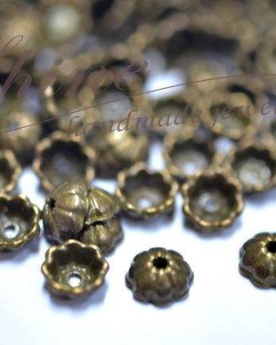 Capac margea bronz, 6x2.5mm