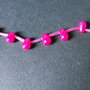 JAD BRIOLETE FUCSIA INCHIS - 9 X 6 MM