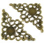 4583 - (2 buc) Accesoriu filigranat bronz