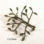 4349 - (1 buc) Baza brosa, bronz, copacel