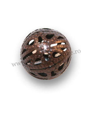 Margele filigran, bronz, 12 mm