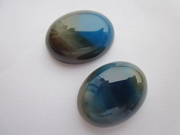 Cabochon agate aprox 20x15 mm (2 buc)