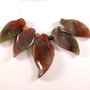 4609 - SET Pandantive frunze agate indiene
