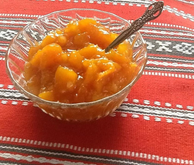 Dulceata de bostan cu ghimbir si aroma de coniac