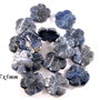 4624 - (1 buc) Margele, sodalit, flori sculptate