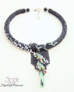 Colier handmade | Noapte de Iarna