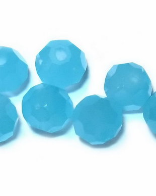 Margele din sticla, rotunde, 4 mm, albastre