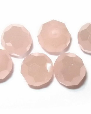 Margele din sticla, rotunde, 6 mm, roz