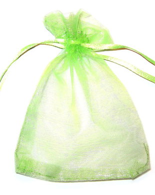Saculet din organza, 10x12 cm, vernil