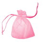 Saculet din organza, 10x12 cm, roz