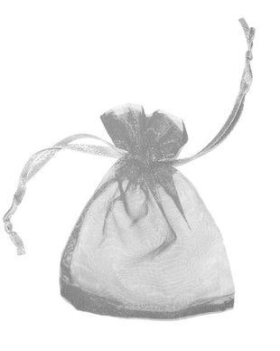 Saculet din organza, 10x12 cm, gri