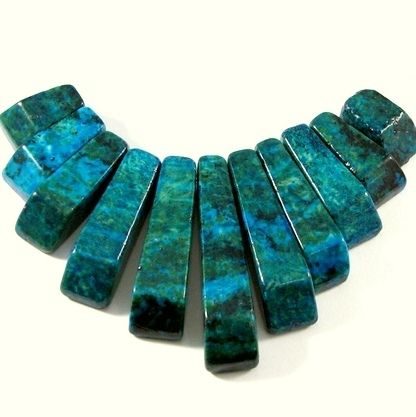 4648 - SET Pandantiv, chrysocolla de sinteza