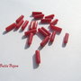 Coral rosu tubulet aprox 9x3 mm