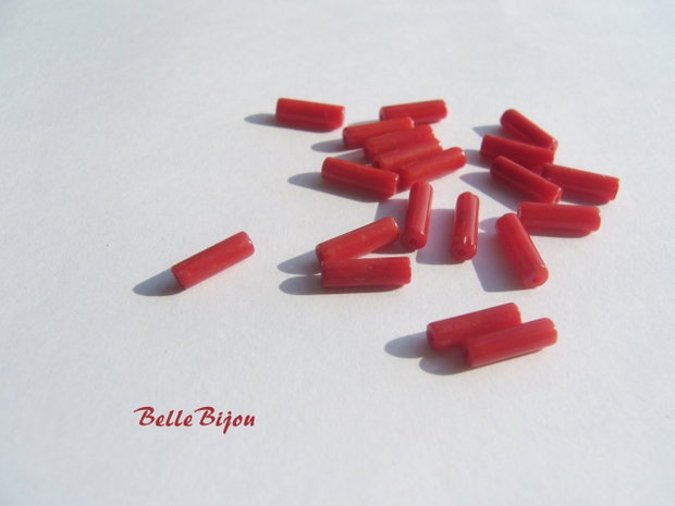Coral rosu tubulet aprox 9x3 mm