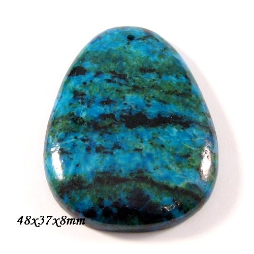 4654 - Pandantiv, chrysocolla de sinteza