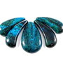 4649 - SET Pandantiv, chrysocolla de sinteza