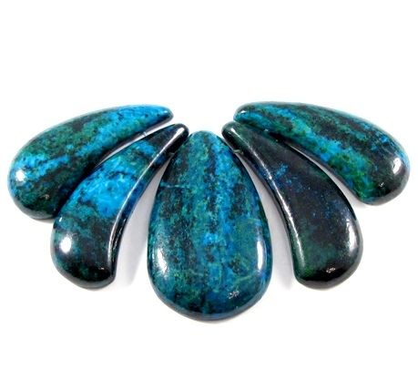 4649 - SET Pandantiv, chrysocolla de sinteza