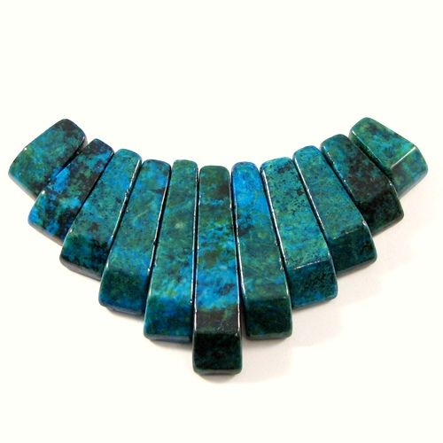 4655 - SET Pandantiv, chrysocolla de sinteza