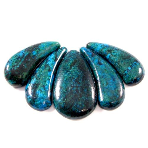 4658 - SET Pandantiv, chrysocolla de sinteza