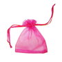 Saculet din organza, 8x10 cm, fuchsia
