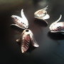 1b element decorativ argintiu floare 22x17mm PAD3063