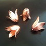 1b element decorativ rose gold floare 22x17mm PAD3067