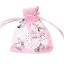Saculet din organza, 7x9 cm, roz