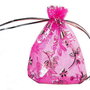 Saculet din organza, 7x9 cm, fuchsia
