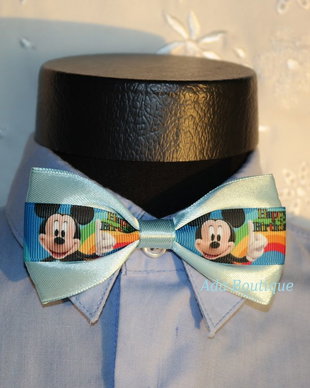 Mini papion Mickey Mouse bleu