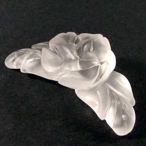 4692 - Pandantiv, cristal de stanca, frosted, 52x23x12mm