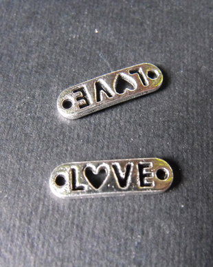 LINK '' LOVE '' - 20 X 6 MM