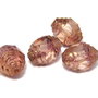 Margele din sticla, cu capete ondulate, 8x10 mm