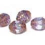 Margele din sticla, cu capete ondulate, 8x10 mm