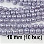 Perle de sticla, 10 buc, 10 mm