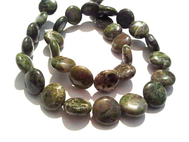 1b rainforest jasper ,disc 10mm PAD3075