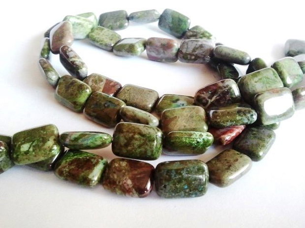 1b rainforest jasper ,dreptunghi 14x10mm PAD3078