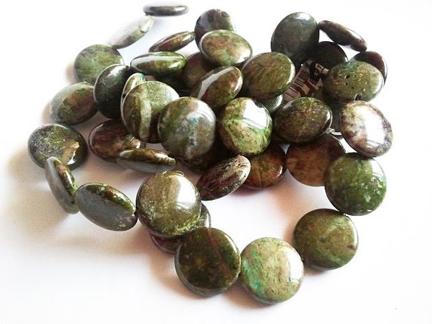 1b rainforest jasper , disc 18mm PAD3080