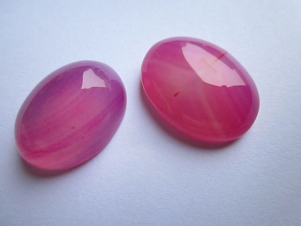 Cabochon agate aprox 20x15mm (2 buc)