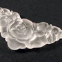 4696 - Pandantiv, cristal de stanca, frosted, 61x32x9mm