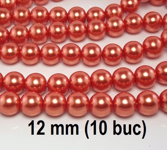Perle de sticla, 10 buc, 12 mm, PS12-LO