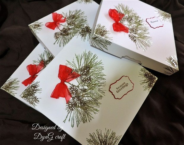 Cutie decorativa/Cutie cadouri/Cutie bijuterii " Decorative Pine"