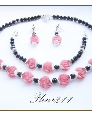 SET-ONIX NEGRU SI JAD ROZ-RETINUT