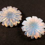 4698 - (1 buc) Floare sculptata, opalit, 30x7mm