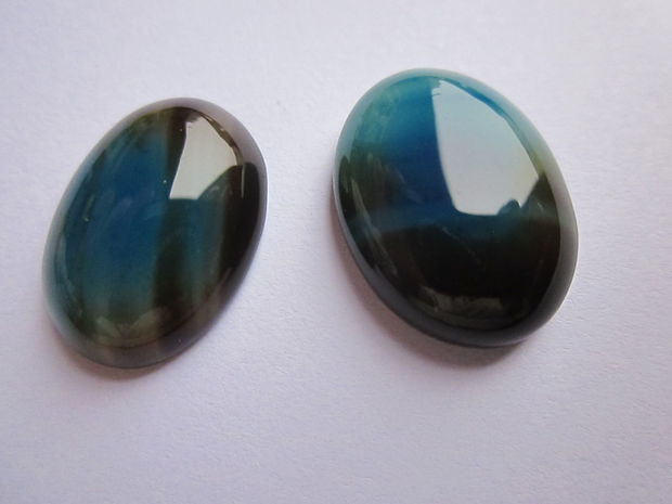 Cabochon agate aprox 20x15 mm (2 buc)