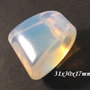 4704 - Pandantiv, opalit, trapez, 31x30x17mm