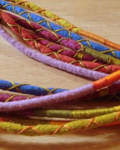 Set de 5 dreaduri din lână împâslită